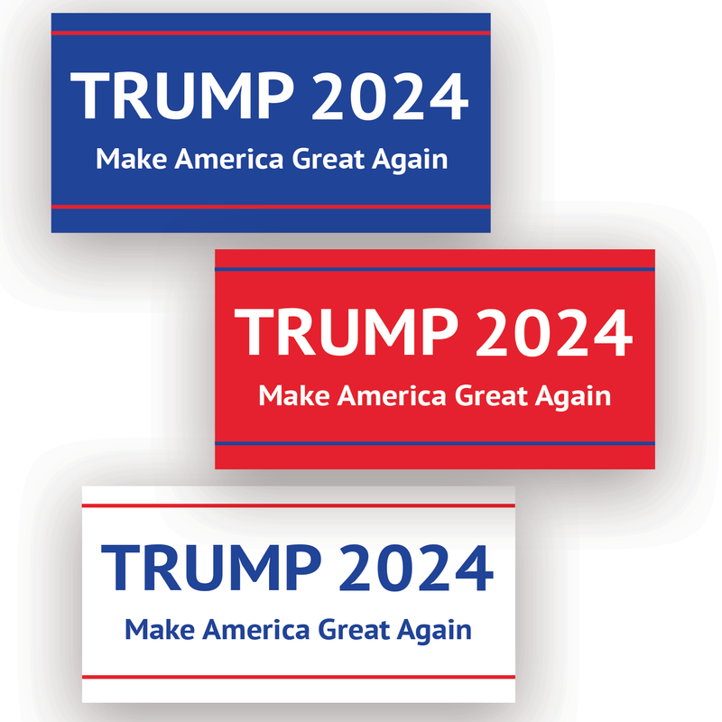 TRUMP 2024 (MAGA) Outdoor Banner (1 Banner) | Choose Size & Color [Red, White, or Blue]