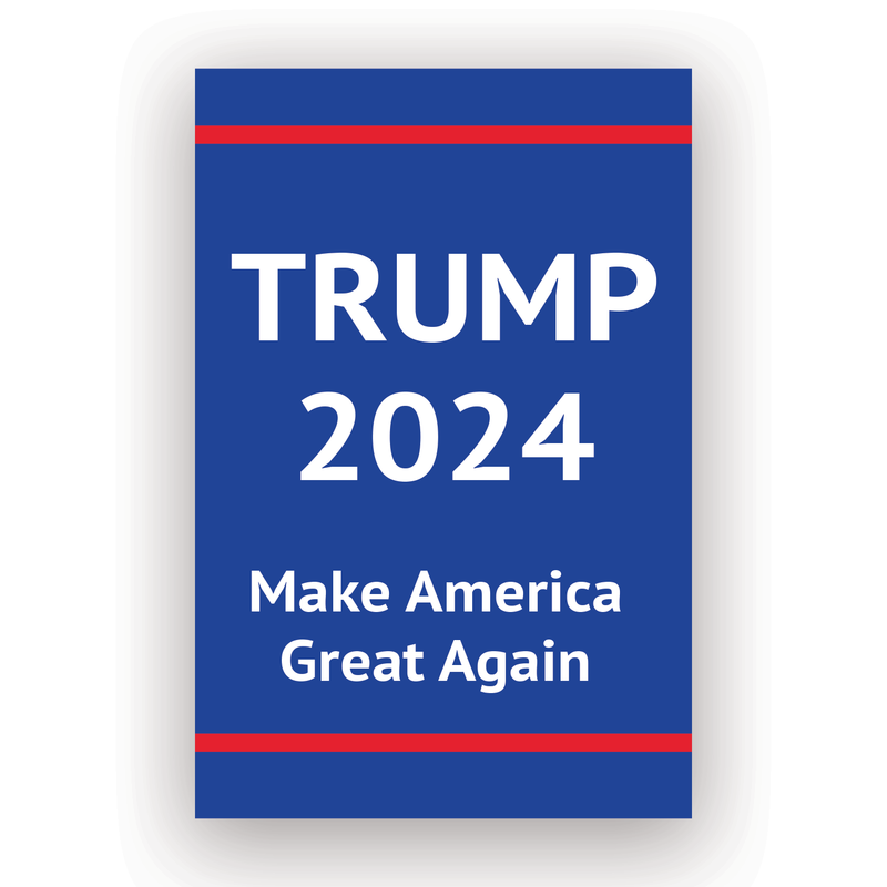 TRUMP 2024 (MAGA) Window Clings/Decals | Choose Size & Quantity