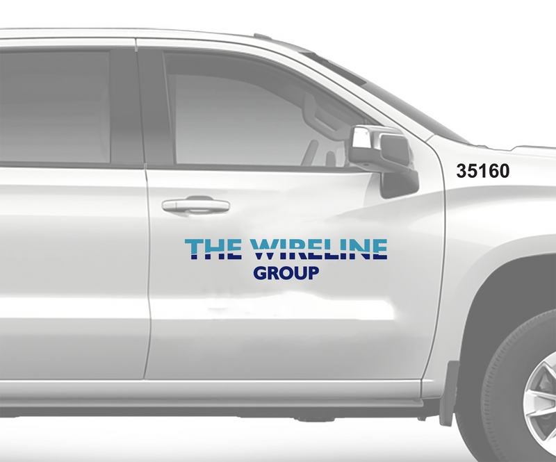 Wireline Custom Vehicle Decal | Set of 2  | Contour Cut and Weeded | Standard 3M Vinyl