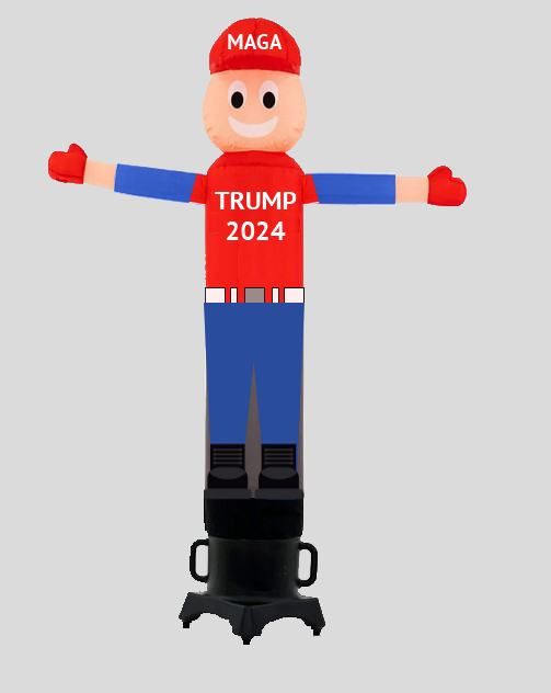 TRUMP 2024 (MAGA) ARM WAVER | Choose 6ft or 9ft [Lead Time = 2 Weeks +/-]